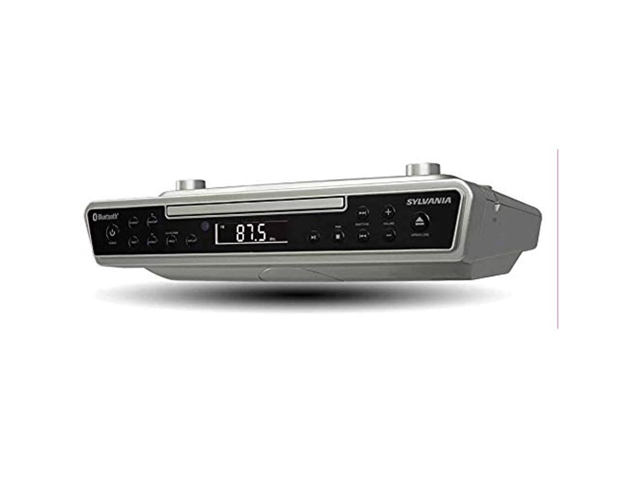 Sylvania SKCR2713 Under-Counter Bluetooth CD Clock Radio ...