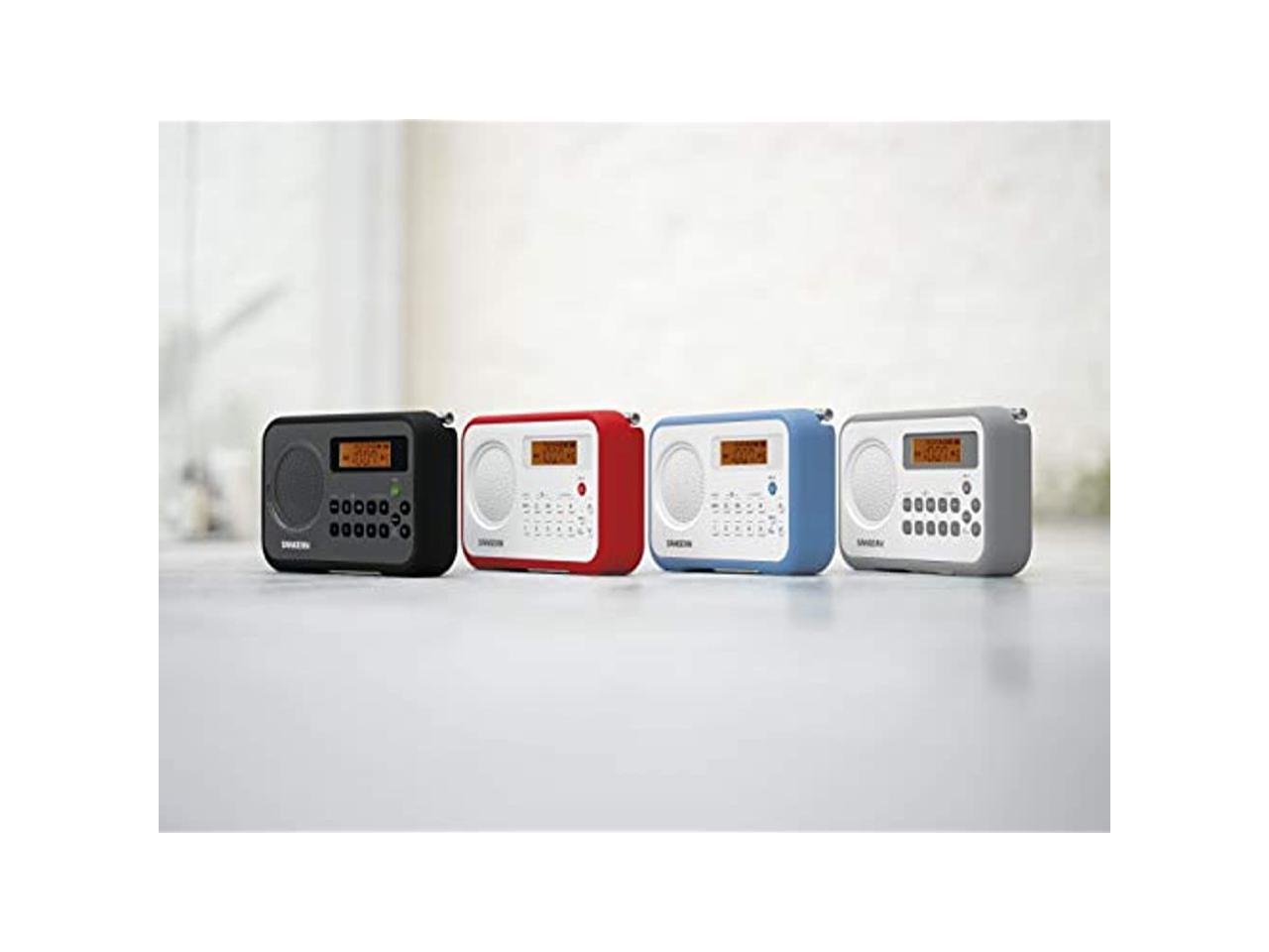 Sangean PRD18BK AM/FM Digital Portable Receiver with Alarm Clock