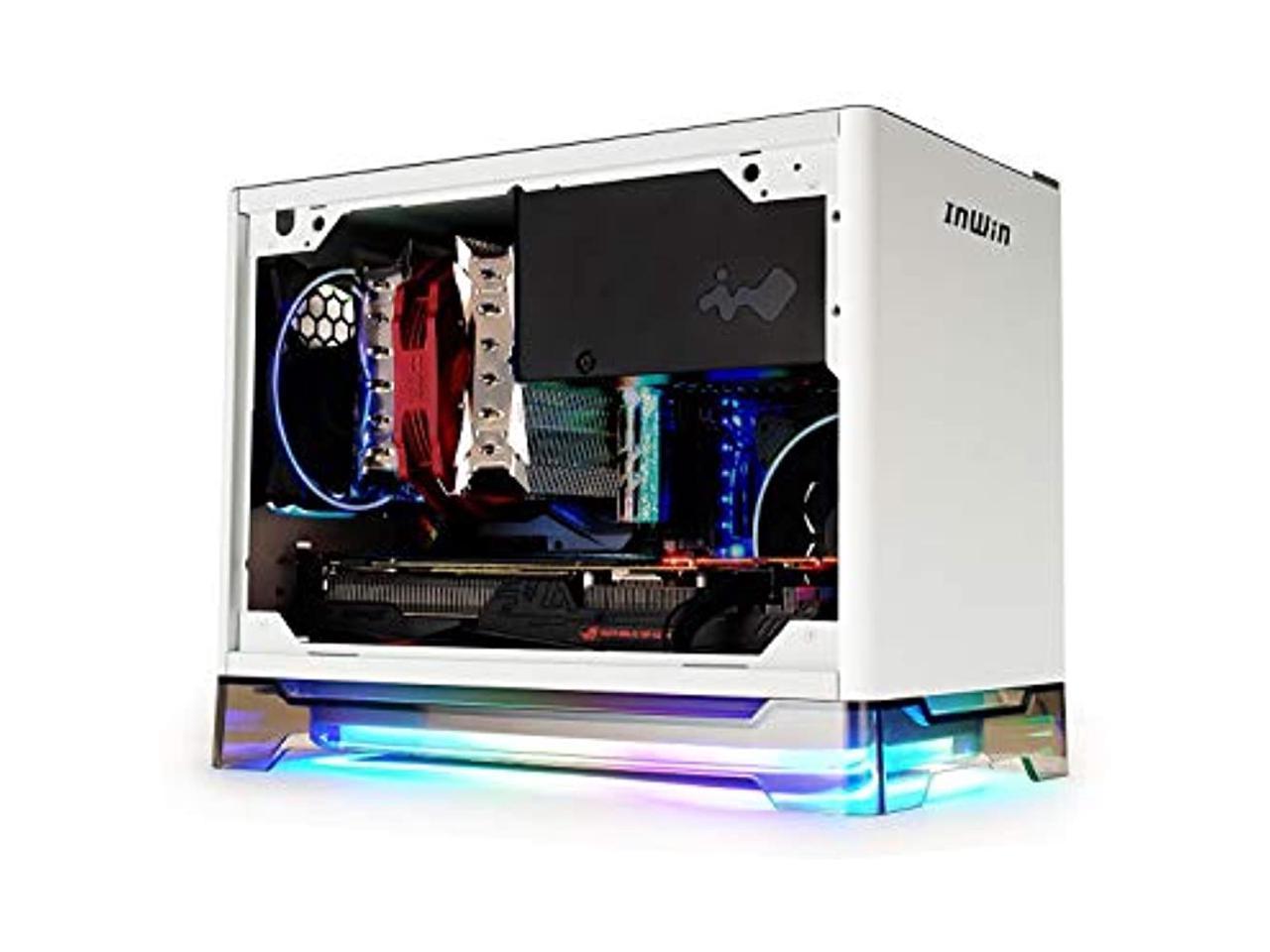 IN WIN A1 PLUS White SECC / Tempered Glass MiniITX Tower with Builtin