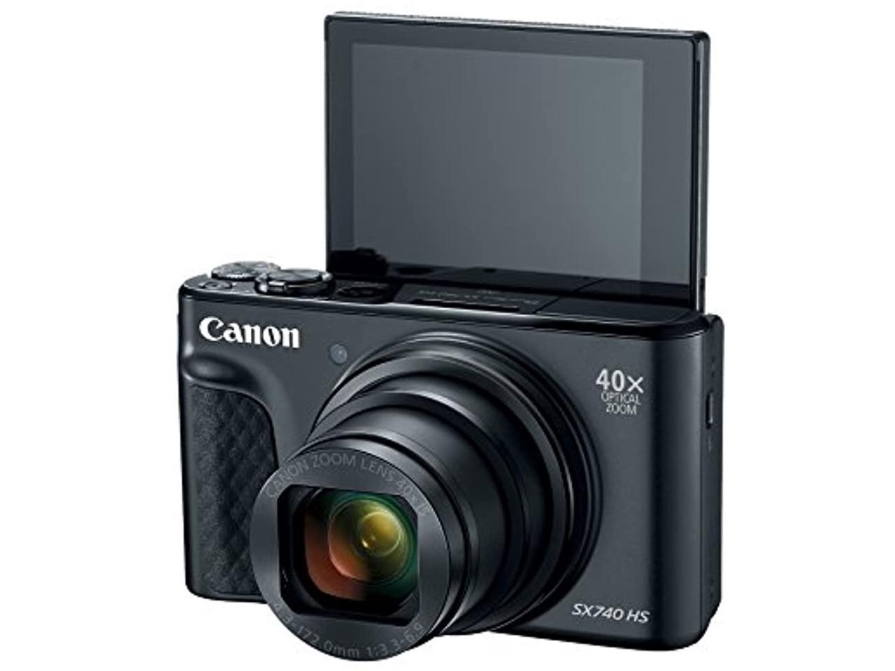 Canon PowerShot SX740 HS Digital Camera -Black - Newegg.com