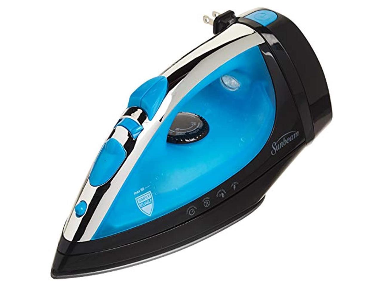 Sunbeam Steam Master® Iron with Retractable Cord, Black & Blue GCSBCL