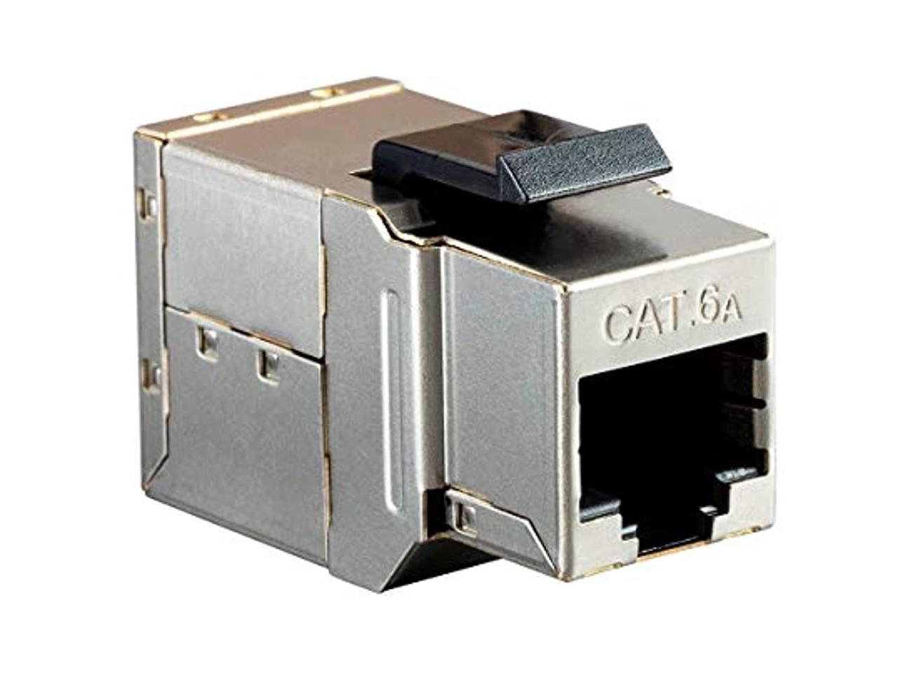 Monoprice Shielded Straight Through Cat6A RJ45 Keystone InLine Coupler