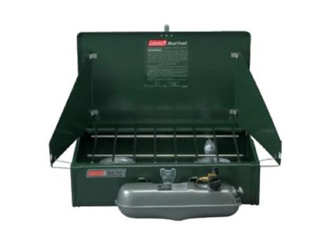 coleman 2 burner stove dual fuel