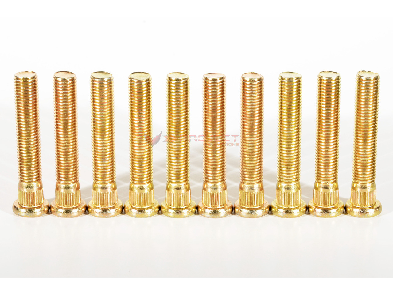 thumbnail image 2 of V-Project 50mm Extended Wheel Studs For Lexus IS350 – M12x1.5, 14.22mm Knurl (10 Pack) 2 of 6