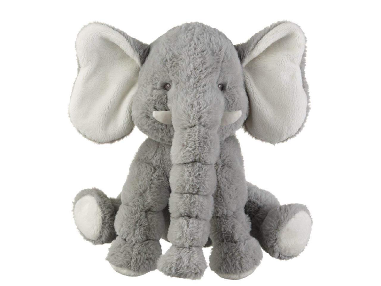 gray stuffed elephant