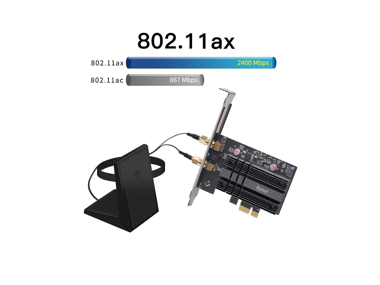 fenvi FV-AX3000 Wifi 6 3000Mbps PCIe Wireless Wifi Adapter Intel AX200 ...