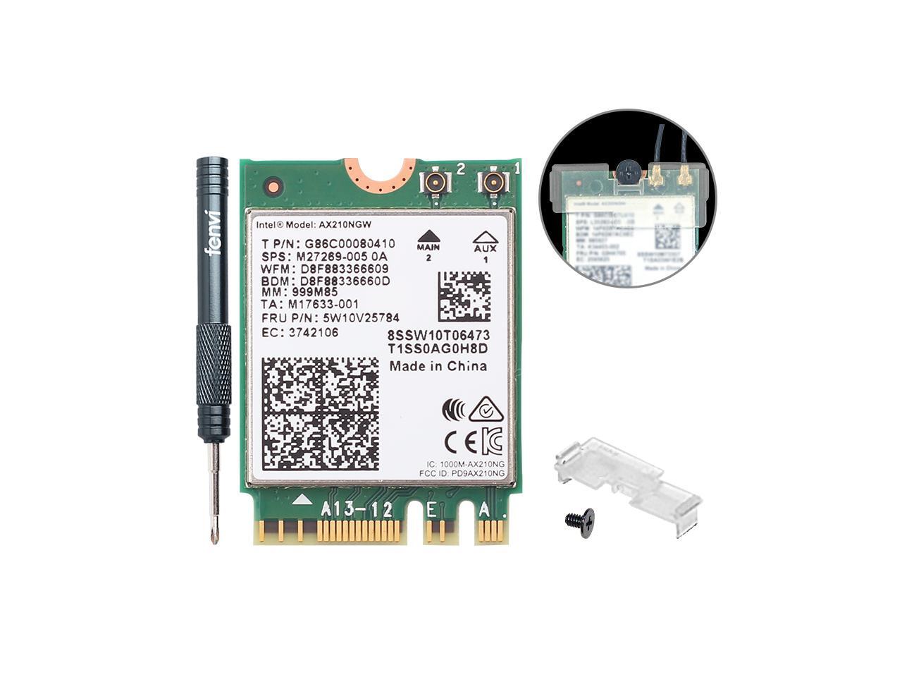 Fenvi Dual Band Wi Fi 6e Ax210 802 11ax Wifi Card 2400mbps 5ghz Wireless Module Mu Mimo For Laptop Desktop With Intel Ax210 Bluetooth 5 2 Internal Wifi Adapter Support Windows 10 64bit M 2 Ngff 2230 Newegg Com