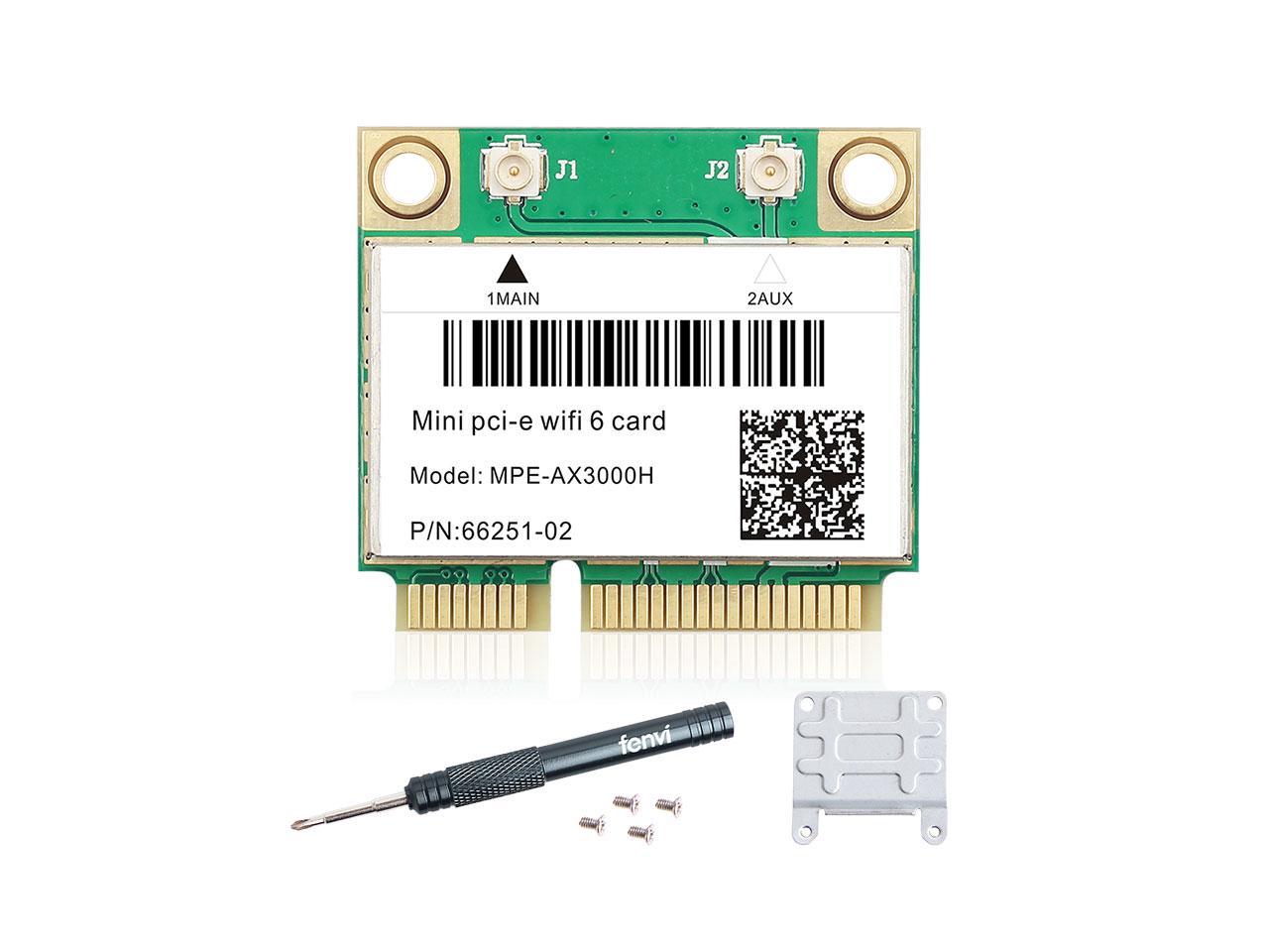langchen WiFi 6 Wireless Adapter Mini PCI-E Card AX3000H AX3000HMW Bluetooth 5.1 WiFi Card AX200 chip in