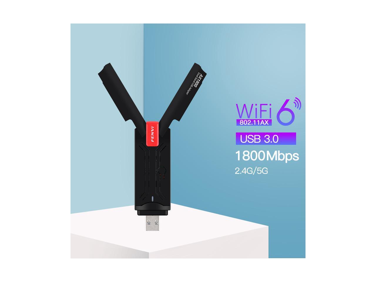 Fenvi Fu Ax1800p Usb Wifi 6 Adapter Dual Band Ax1800 Wifi6 Usb 3 0 Mu Mimo Wireless Internet