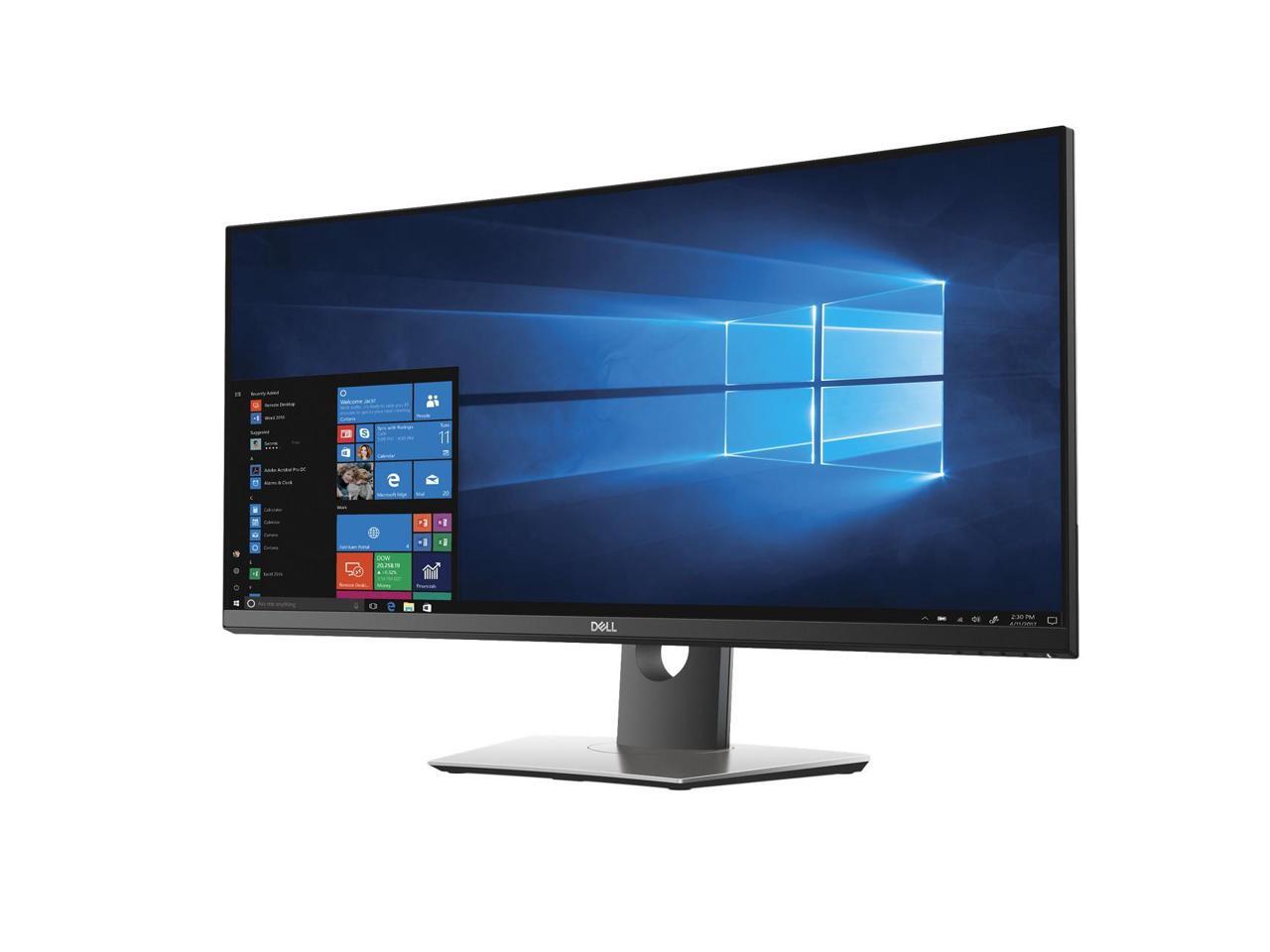 Dell P3418HW 34" IPS Curved Monitor WFHD 2560x1080, 60hz 8ms, height
