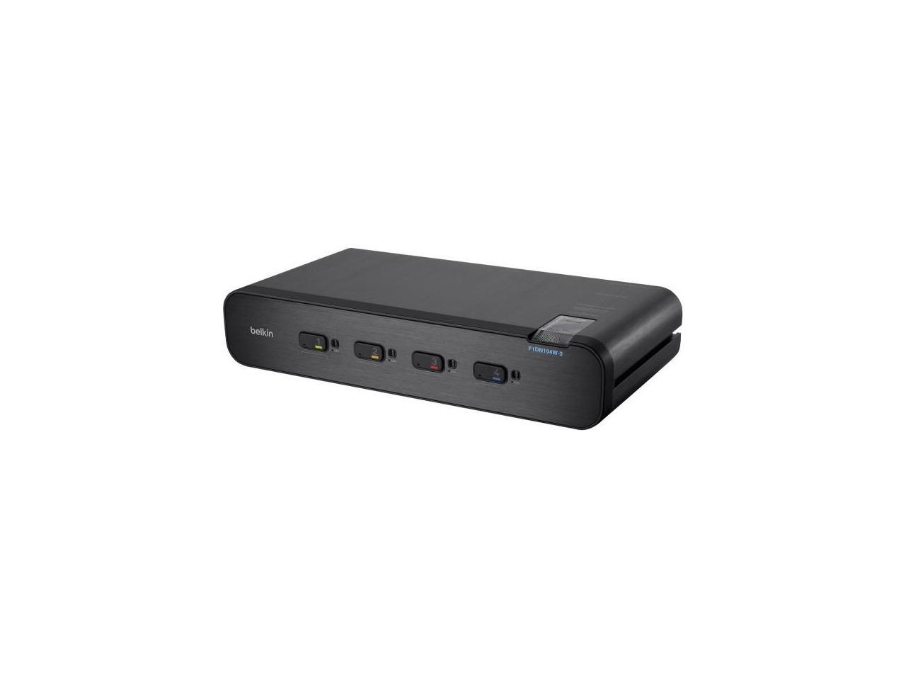4-Port DisplayPort Dual-Head KVM 