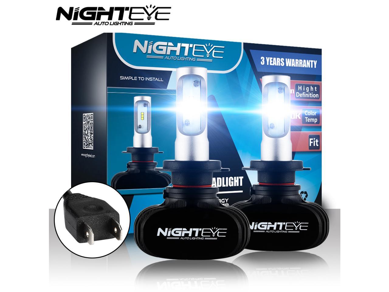 NIGHTEYE A315-S1-Series H7 8000 Lumens Super Bright LED Headlight Bulbs Combo Kits, Cool White, Plug and Play, LED Chips - Newegg.com