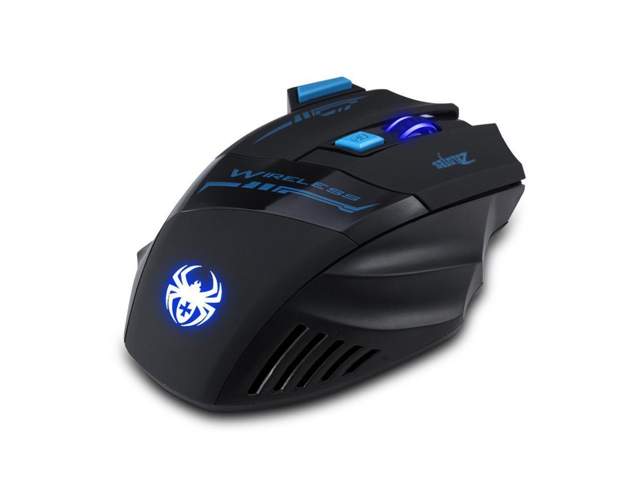 ZELOTES LED Optical 2400 DPI 7 Button Adjustable 2.4G Wireless