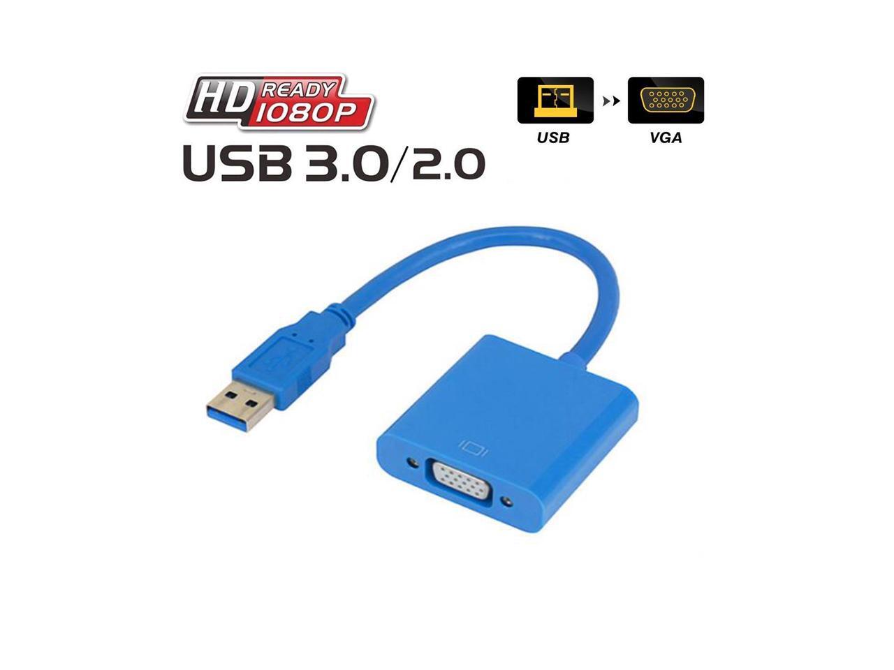 ESTONE High Speed USB 3.0 to VGA Adapter Converter,display port to vga
