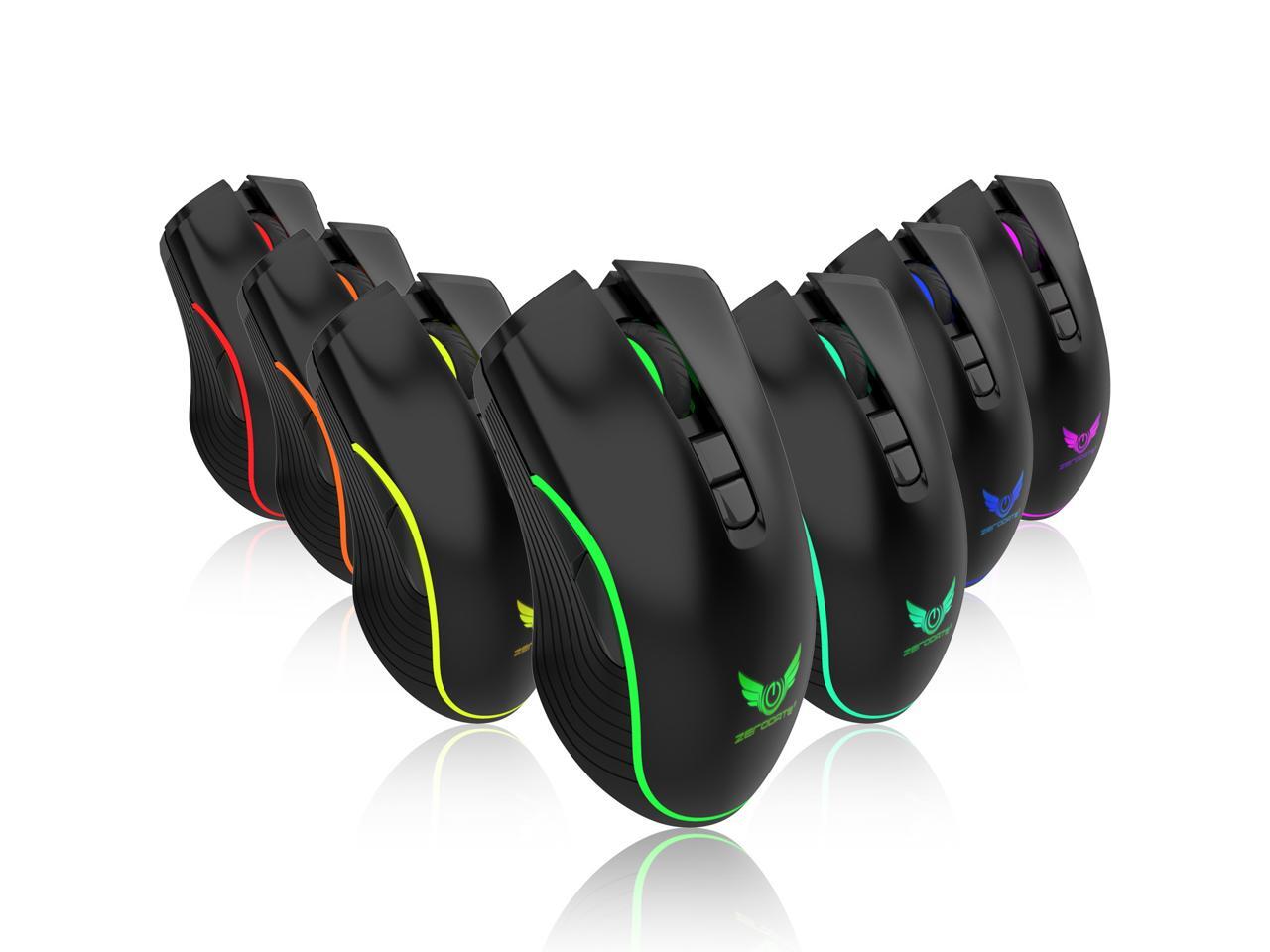 ZERODATE T26 Wireless Gaming Mouse 2400 DPI, Rechargeable USB Mouse