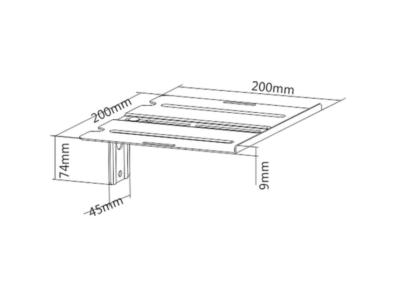 MountPlus DVD31 DualUse DVD Shelf Mount For DVD players, AV Receivers