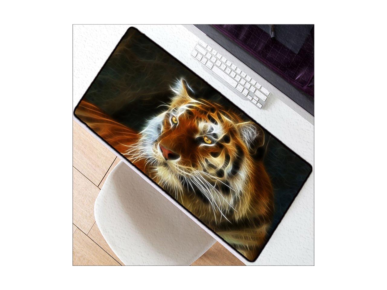 Tiger Animal Mouse Pad with Edge Locking 900x400 Tiger Mouse Mat Pad ...