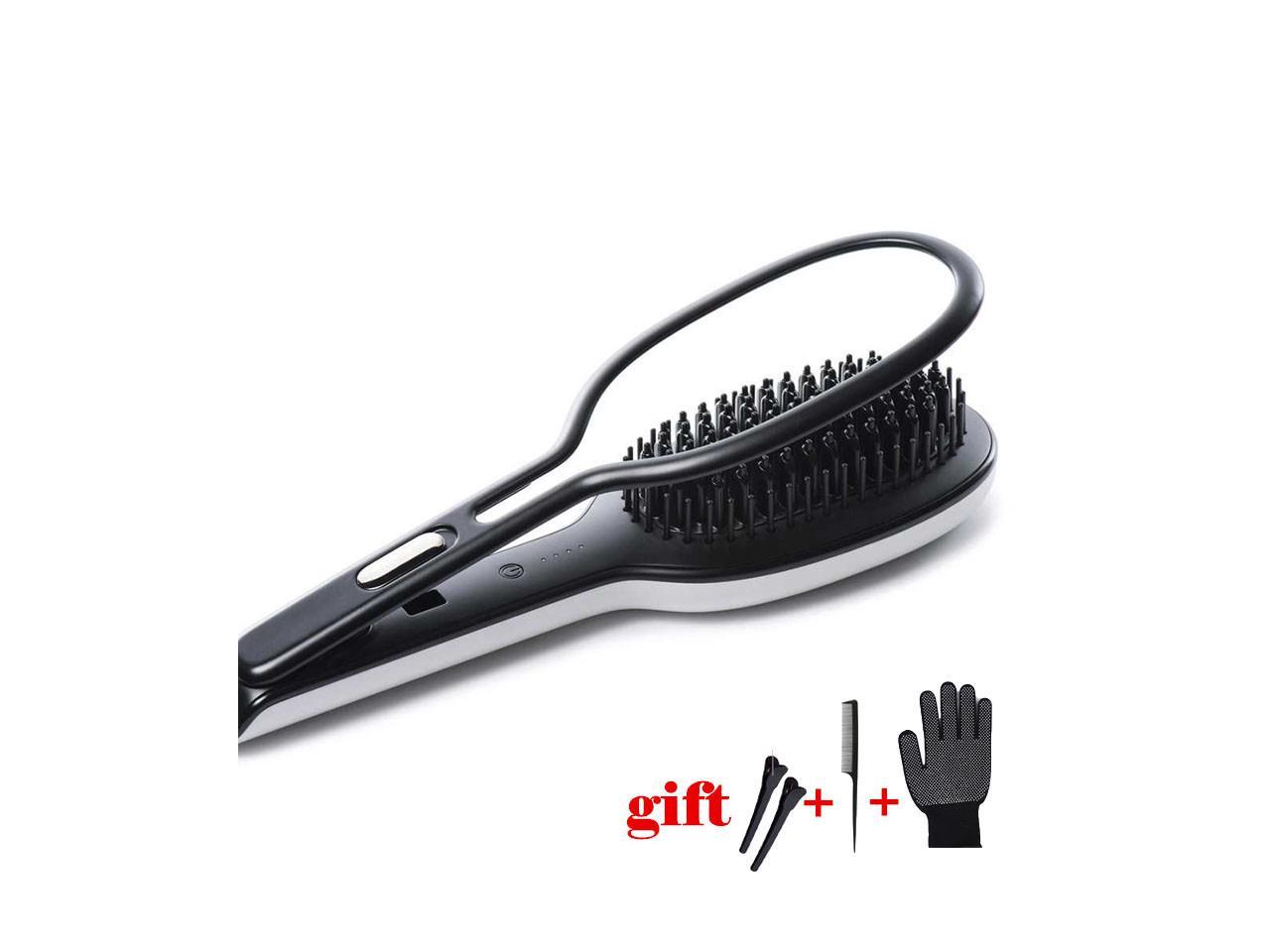 hot hair straightener brush