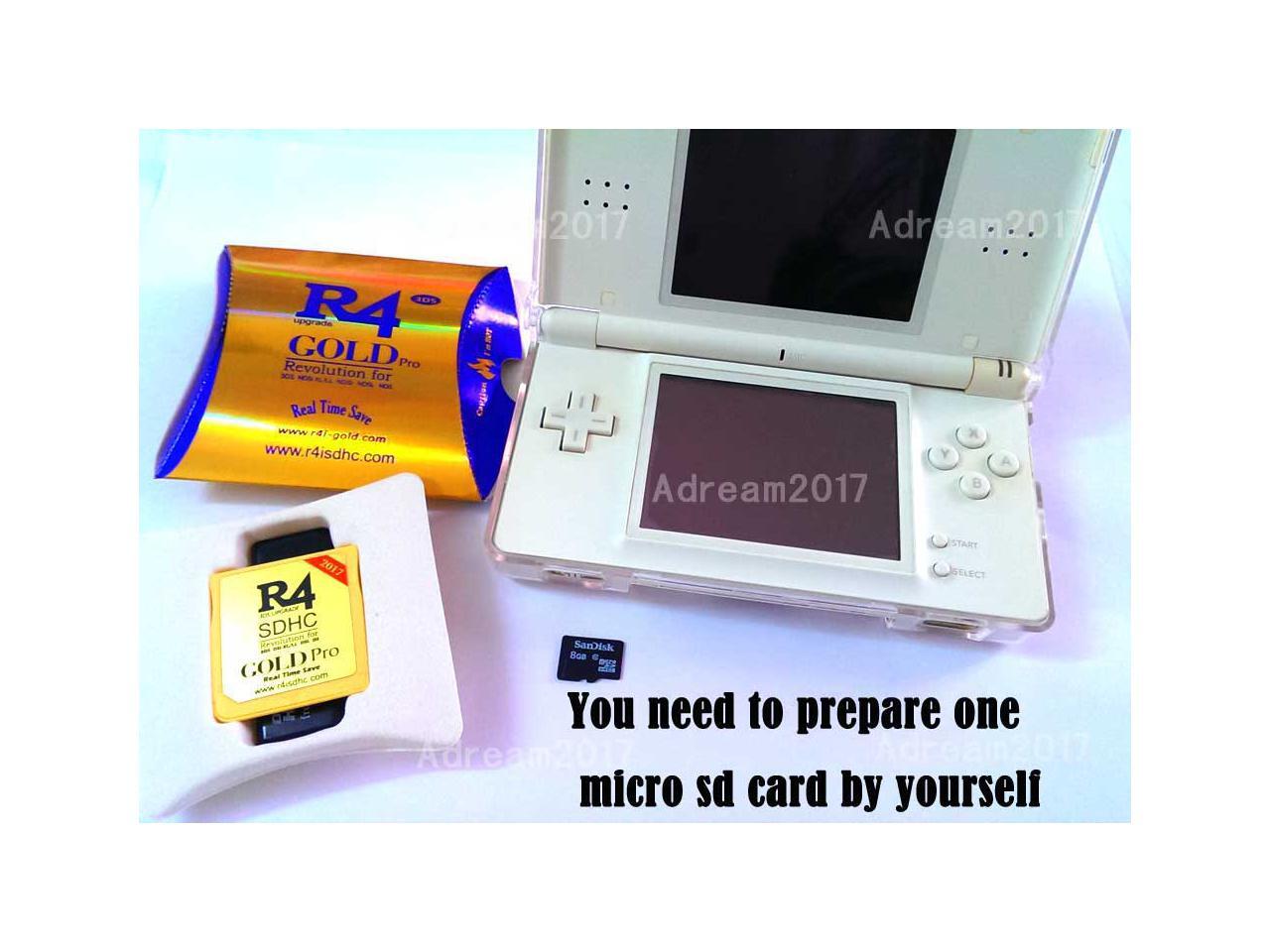 New R4I SDHC Dual Core Gold Pro Flash Card Adapter for DS DSI 2DS 3DS