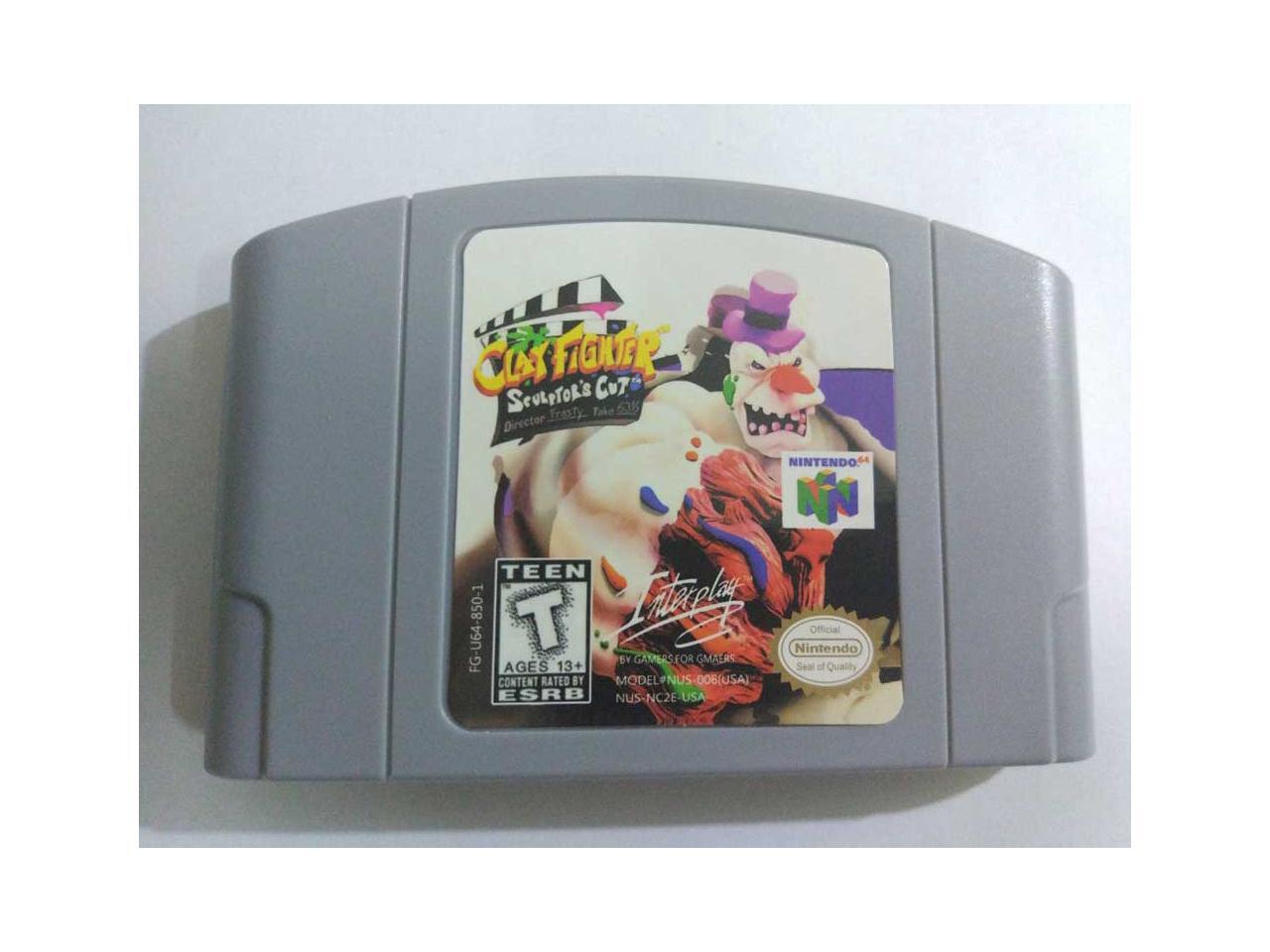 Clay Fighter Sculptor's Cut Nintendo 64 Video Game Cartridge for
