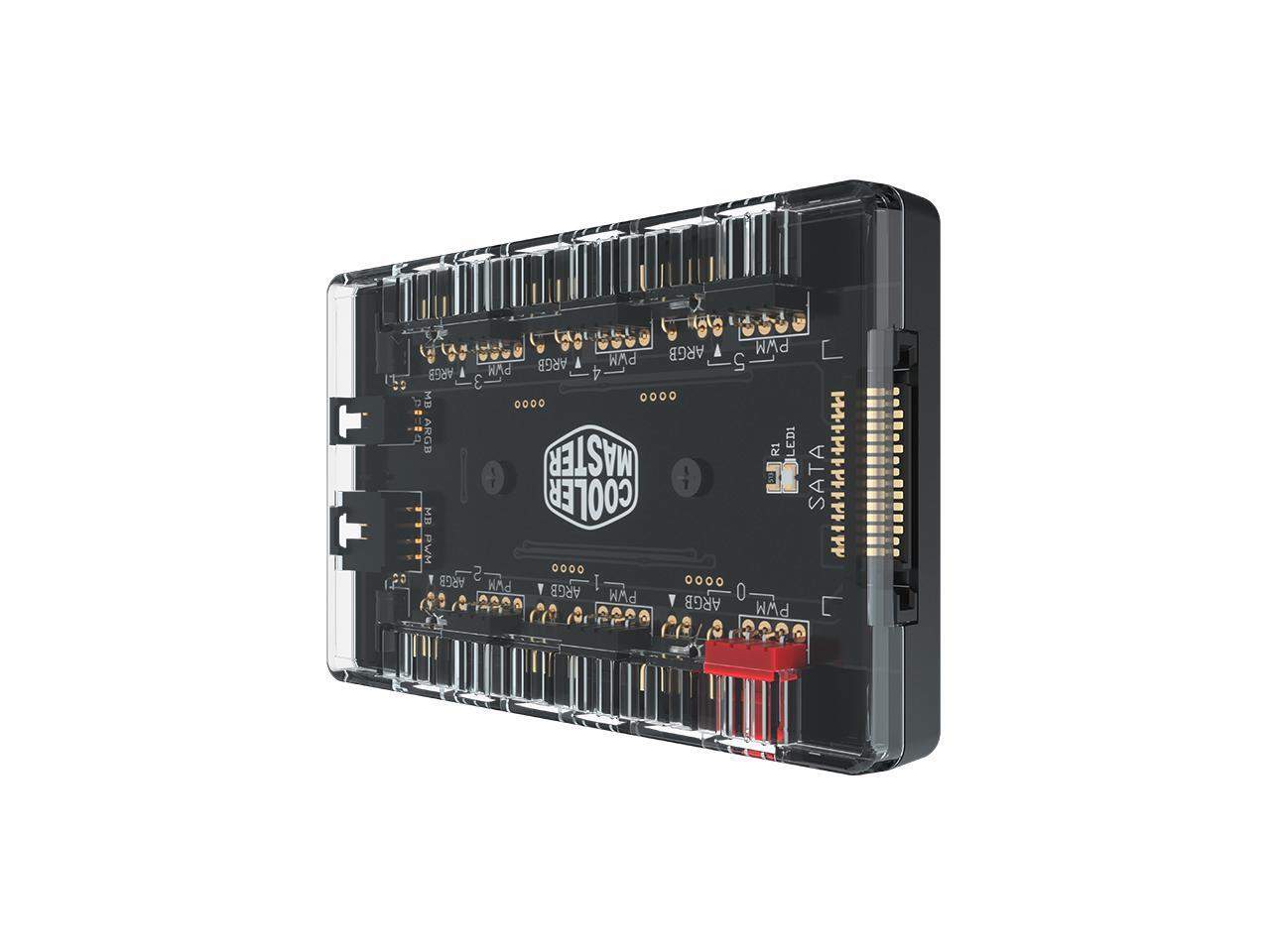 Cooler Master PWM HUB fan hub Chassis fan water cooling hub 5V ARGB