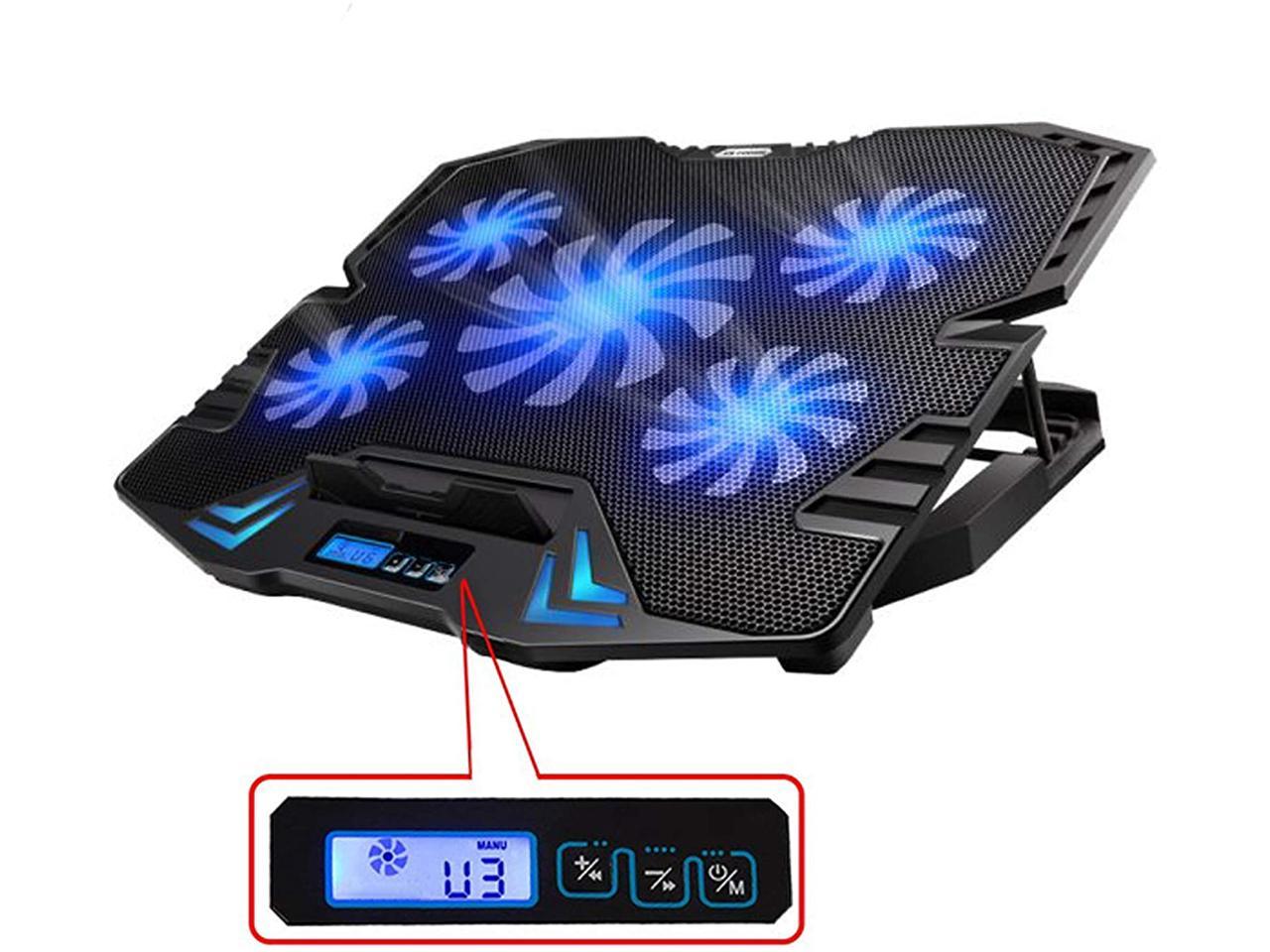 TopMate C5 1215.6 inch Gaming Laptop Cooler Cooling Pad 5 Quiet Fans