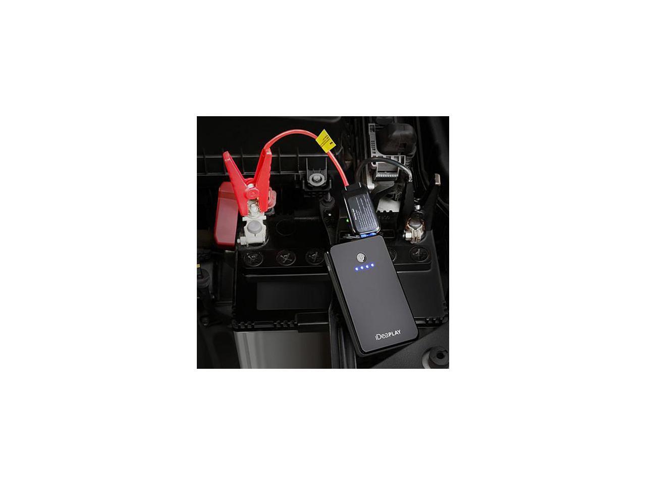iDeaPLAY Vehicle Jump Starter Portable Power + 3in1 Car Charger
