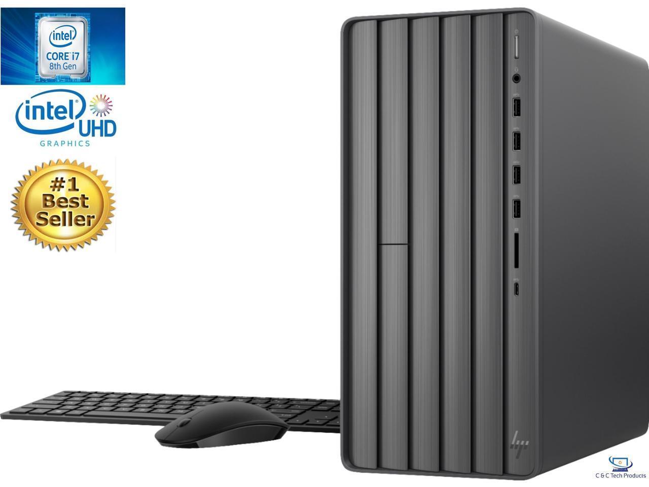 Hp Envy Desktop 8th Gen Intel Core I7 8700 Six Core Processor 32gb Ddr4 Ram 512gb Ssd Intel Uhd Graphics 630 Wifi Ac Bluetooth 5 0 Dvd Rw Windows 10 Pro Newegg Com