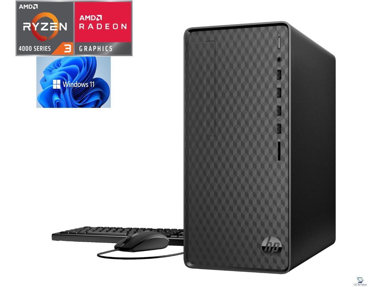 HP Desktop, AMD Ryzen 3 4300G Quad-Core Processor,8GB DDR4 RAM,256GB ...