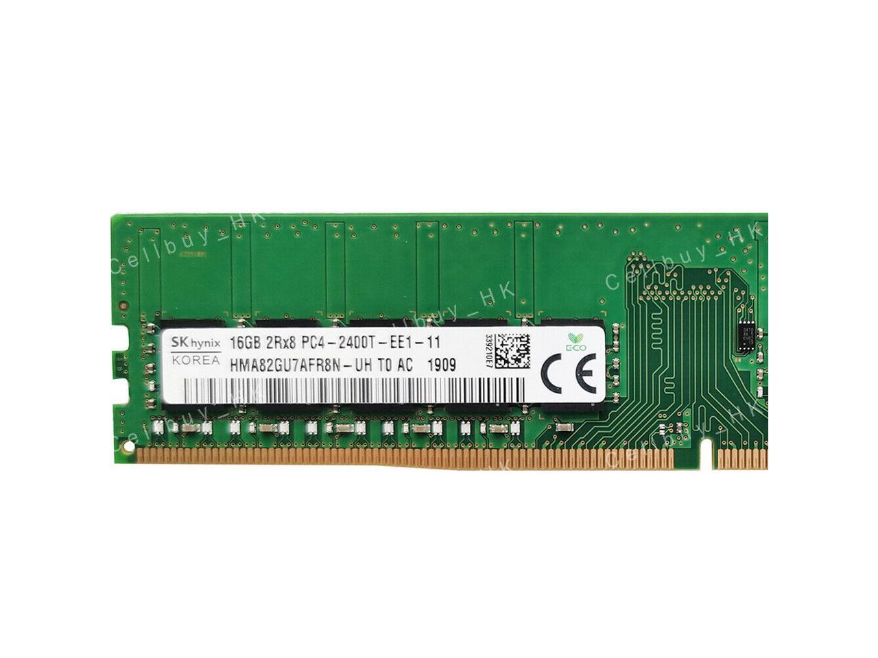 ハイニックス16GB DDR4-2400非ECC UDIMMメモリHMA82GU6AFR8N-UH