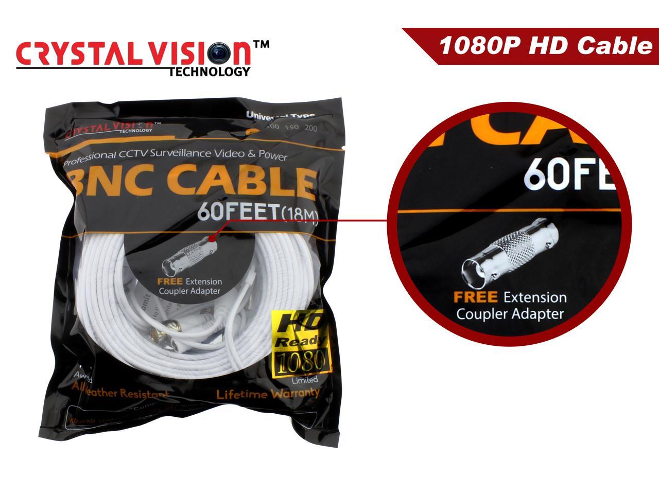 New 2 High Quality 150FT BNC Extension CCTV Cable for Samsung,Kguard,Swann,Lorex 