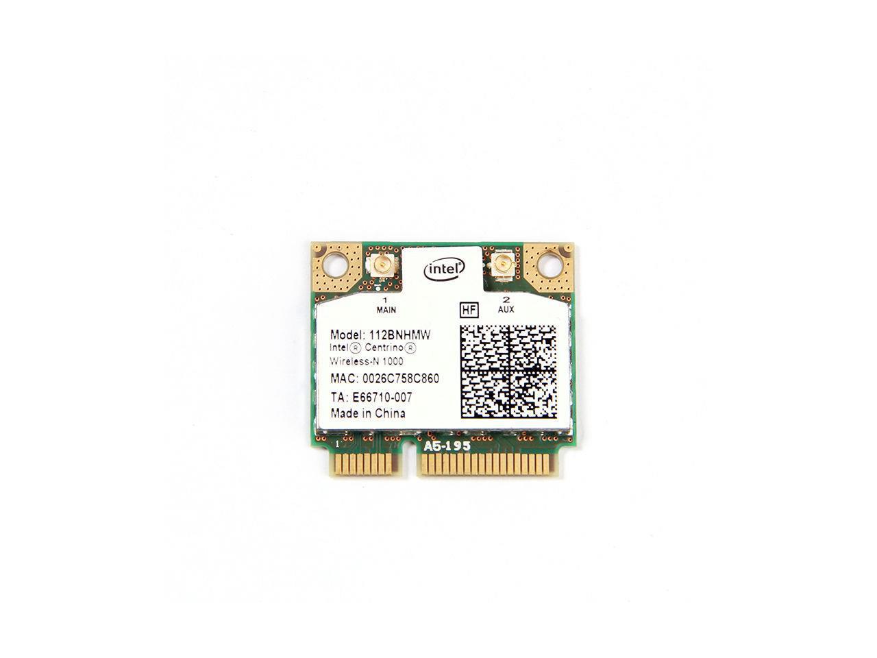 Intel Centrino Wireless N 1000 802 11 B G N 112bnhmw Wifi Half Mini Pci E Card Newegg Com
