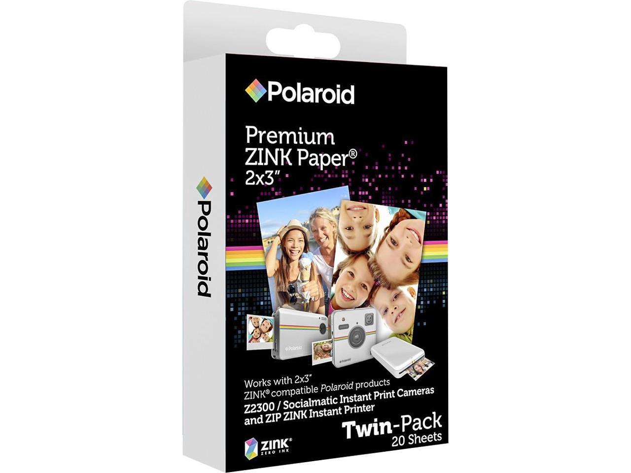 Grillig snelheid of Polaroid 2x3" 20 Sheets Premium ZINK Photo Paper #POLZ2X320 - Newegg.com