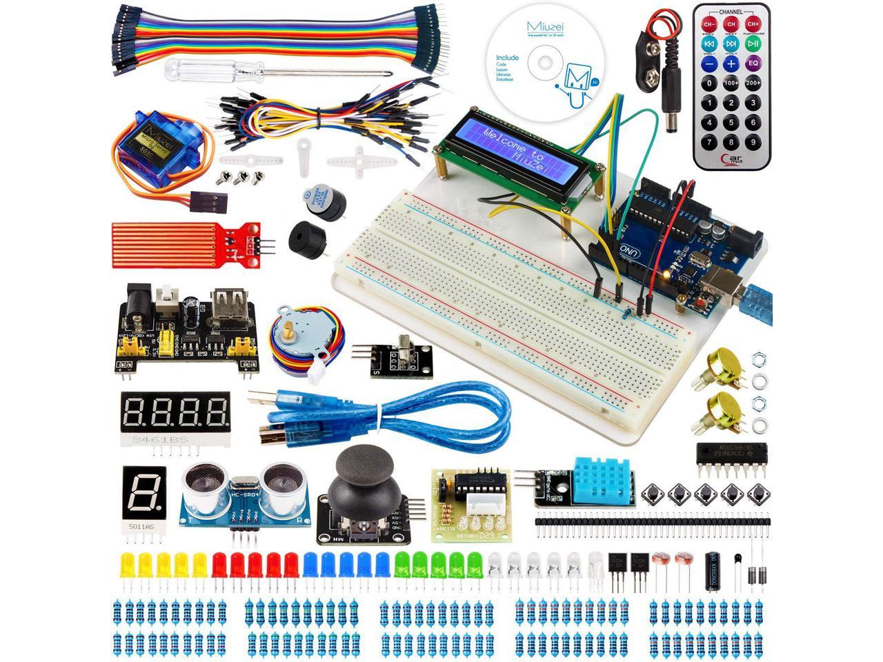 New DIY UNO R3 Board Projects Ultimate Starter Learning Kit For Arduino 1602 LCD 