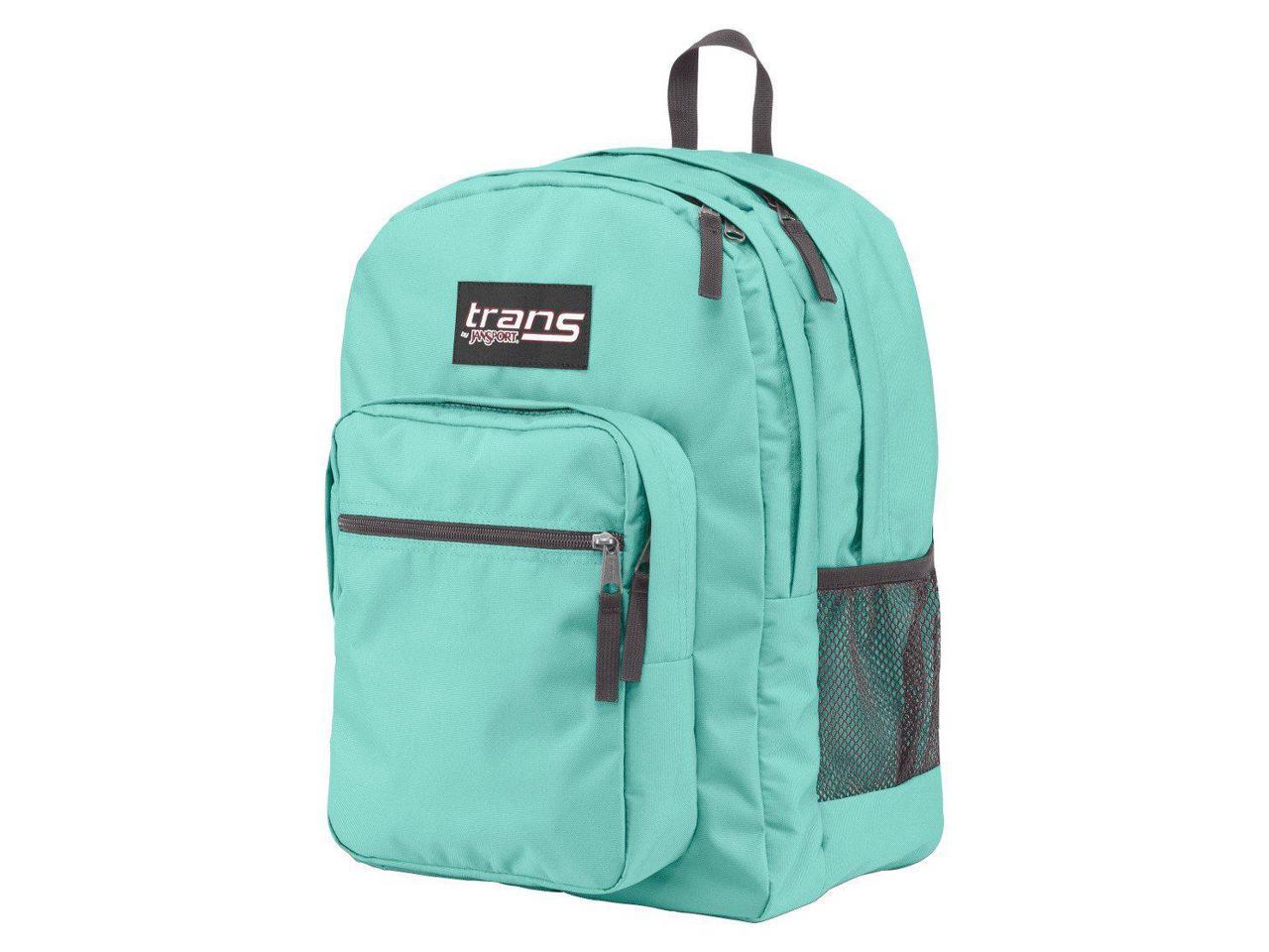 aqua blue jansport backpack