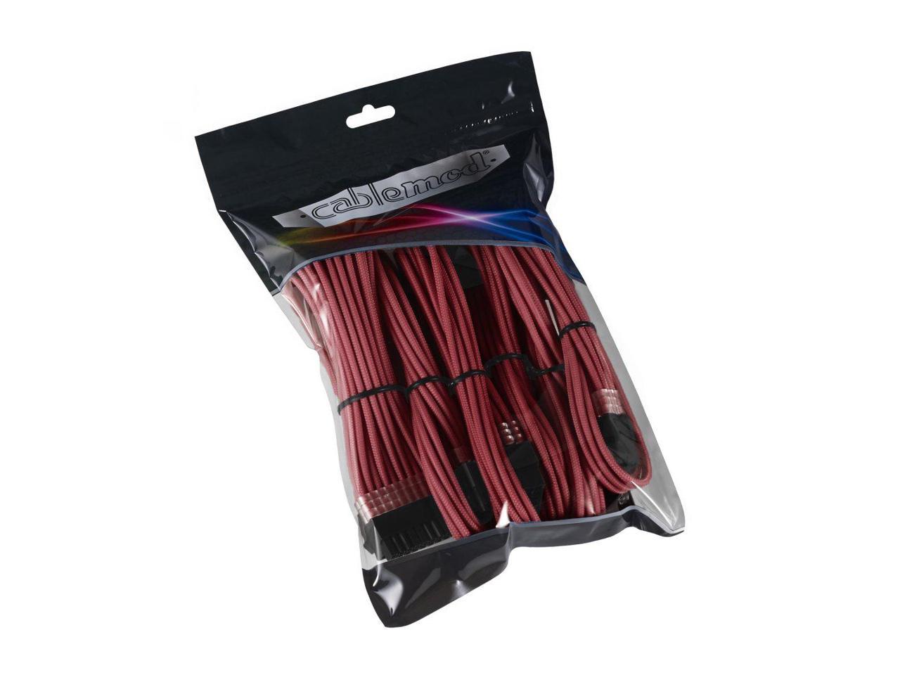Black/RED CableMod PRO ModMesh Cable Extension Kit