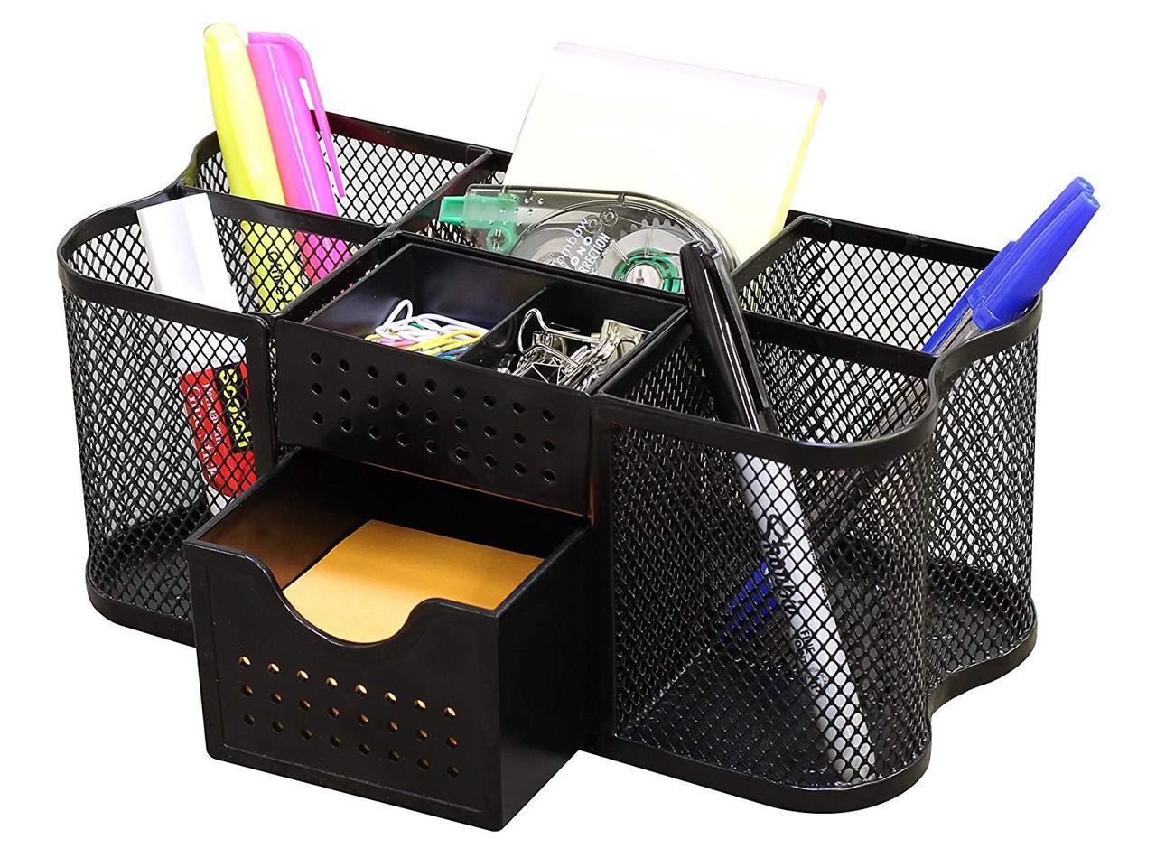 DecoBros Desk Supplies Organizer Caddy, Black - Newegg.com