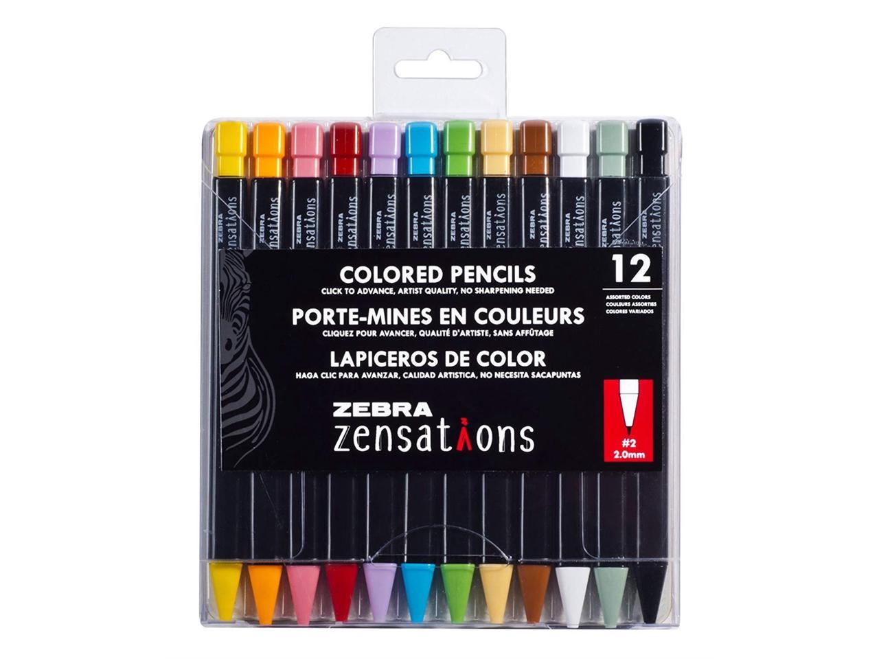 Zebra Zensations Mechanical Pencils 2.0mm 12-Count 2 Graphite Lead