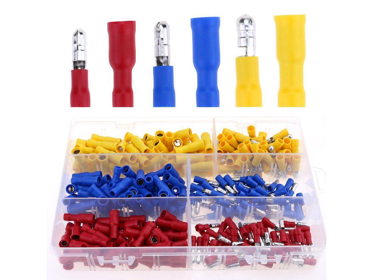 22-16 Gauge Insulated Male//Female Bullet Quick Splice Wire Terminals Crimp Set
