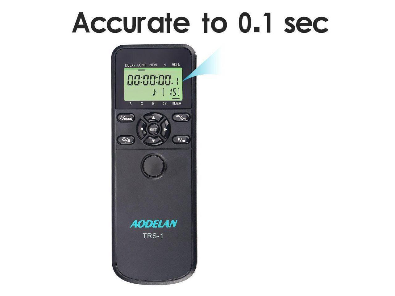 Aodelan Camera Shutter Release Timer Remote Control For Canon Eos R 70d 60d 50d 7d Series 5d Series T7 T5i T4i T3i T3 T2 Replace Tc 80n3 And Rs 60e3 Newegg Com