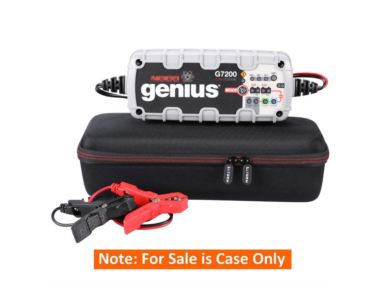 Hard Case Bag For Noco Genius G7200 12V//24V 7.2A Ultrasafe Smart Battery Charger