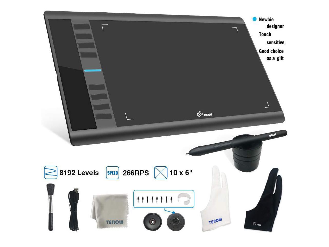 Graphics Tablet M708 UGEE 10 x 6 inch Large Active Area Drawing Tablet