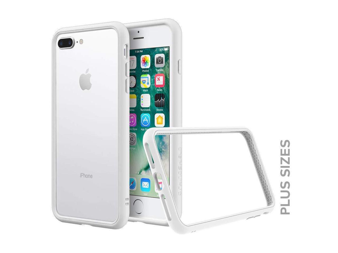 Rhinoshield Bumper For Iphone 8 Plus 7 Plus Crashguard Nx Shock Absorbent Slim Design Protective Cover 3 5m 11ft Drop Protection White Newegg Com