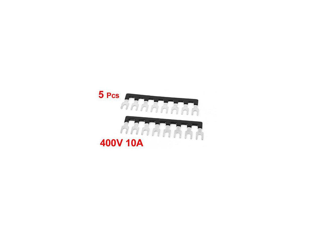Uxcell A15071300ux0988 5 Pcs Fork Type 8 Postions Terminal Strip Jumper Block