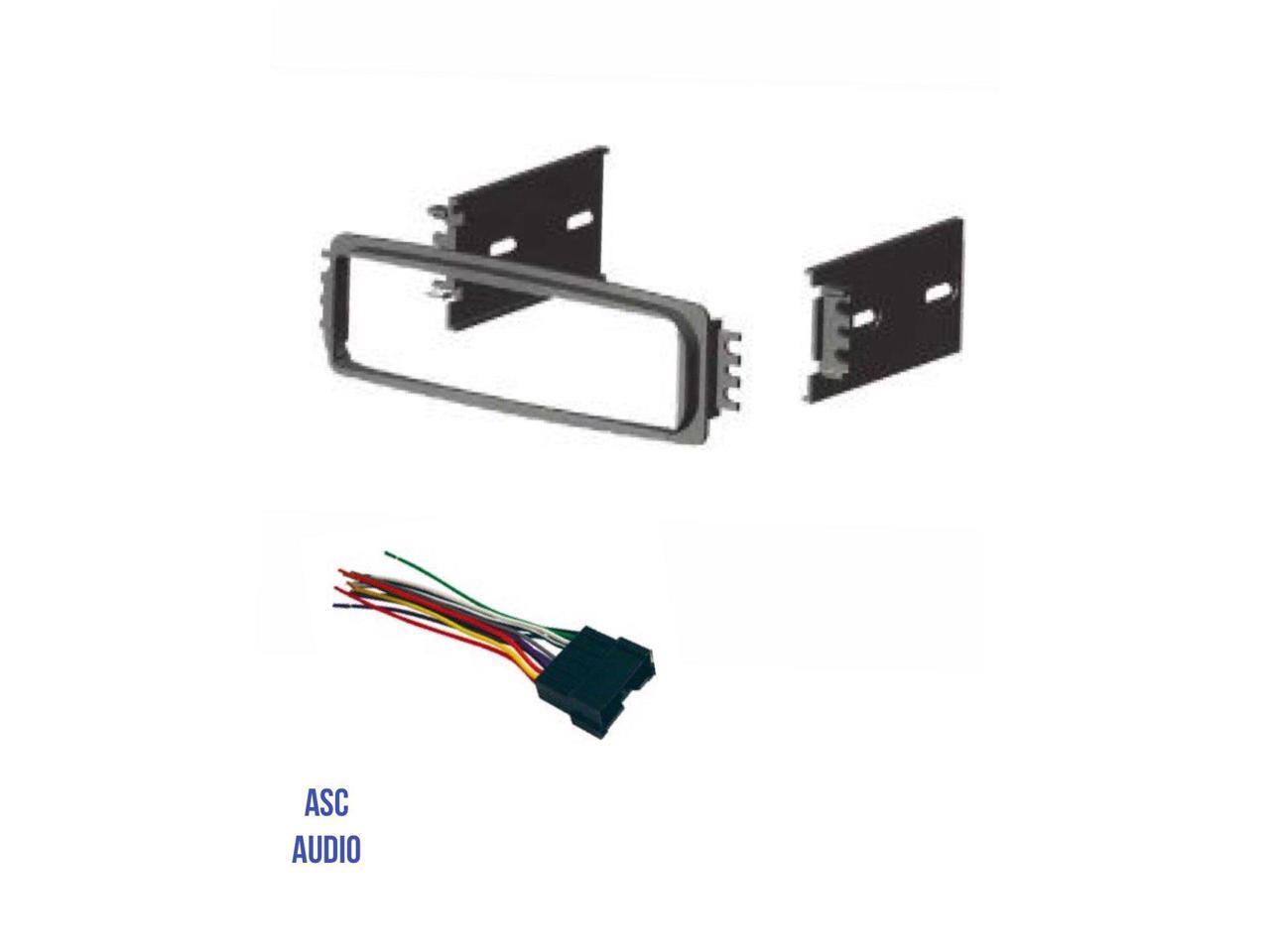 Compatible Vehicles Listed Below ASC Audio Car Stereo Dash Install Pocket Kit and Wire Harness for Installing an Aftermarket Single Din Radio for some Ford Mustang with Factory Premium Amp