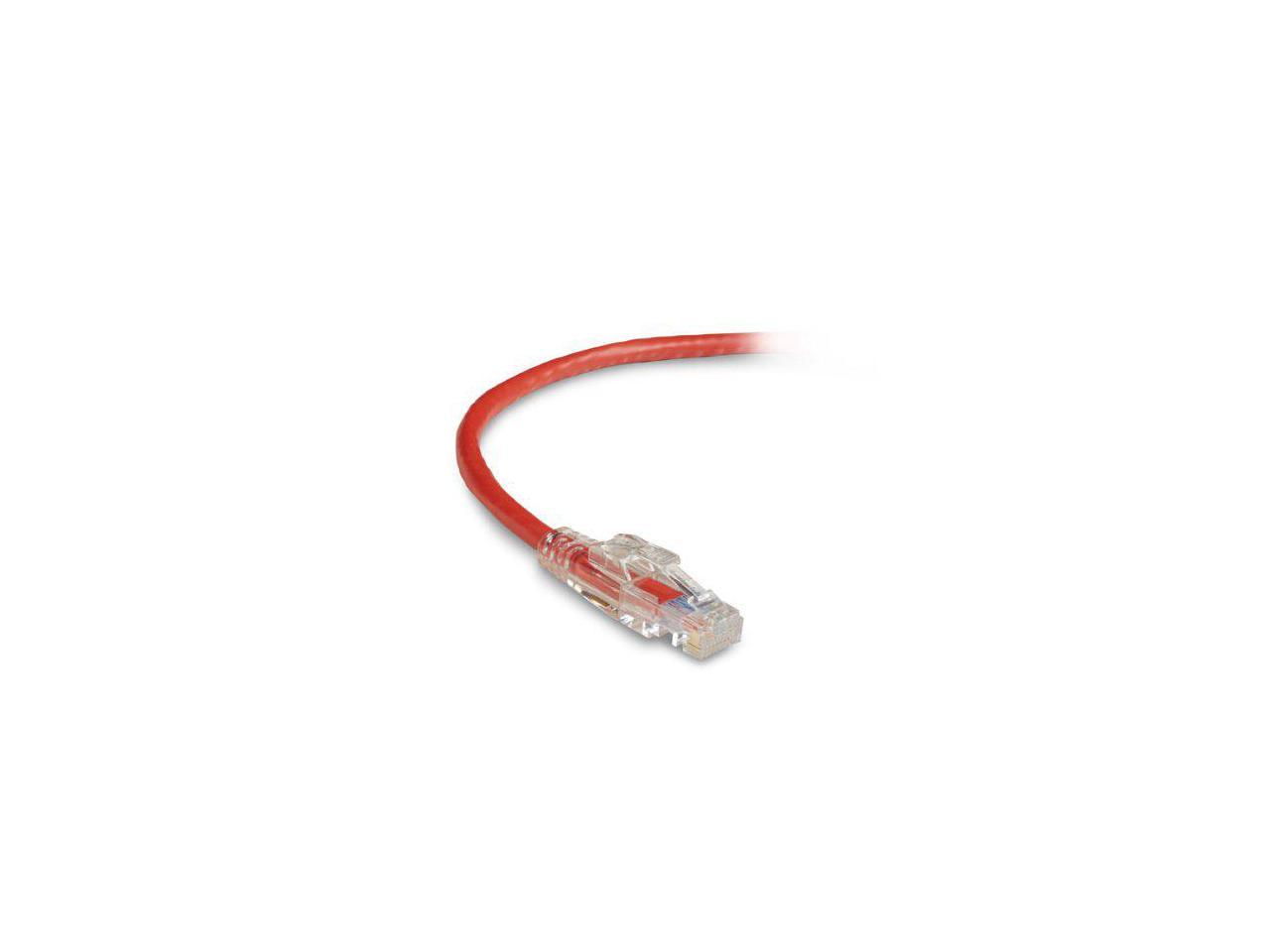 Red 25-ft. GigaBase 3 CAT5e 350-MHz Lockable Patch Cable 7.6-m UTP 
