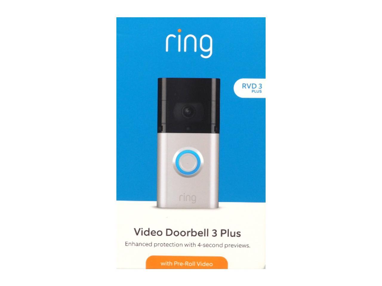 Ring 8VR1S9-0EN0 Video Doorbell Satin Nickel/Venetian Bronze for sale online