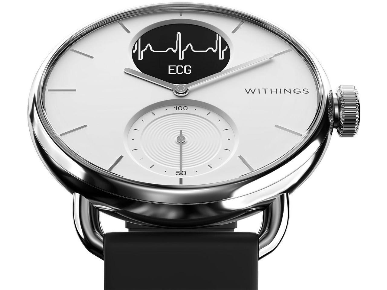 Withings SCANWATCH - Hybrid Smartwatch with ECG, heart rate and