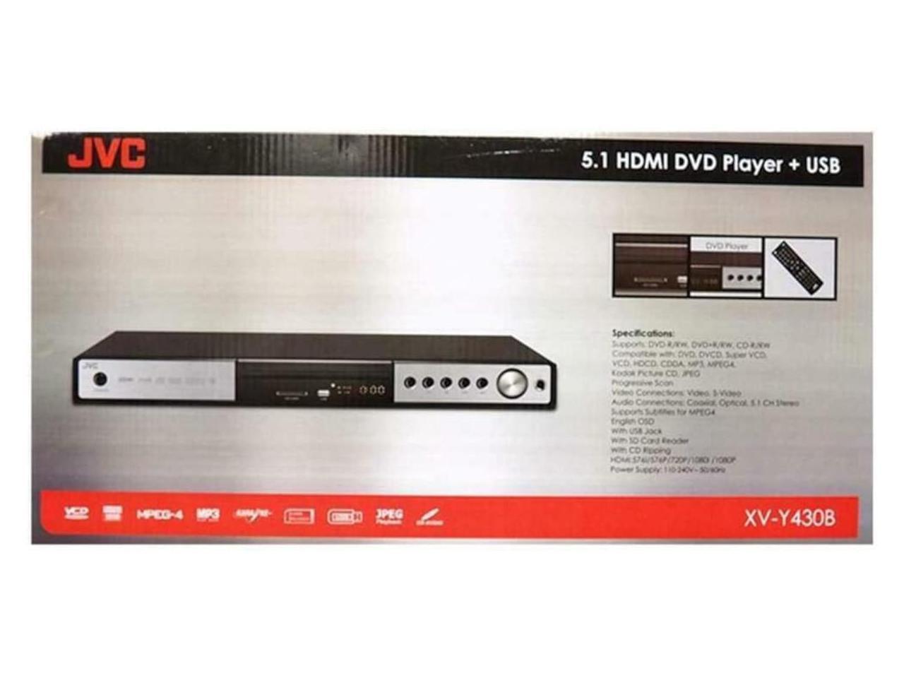 JVC XVY430B All Region Code Free HDMI DVD Player 5.1 Channel USB PAL