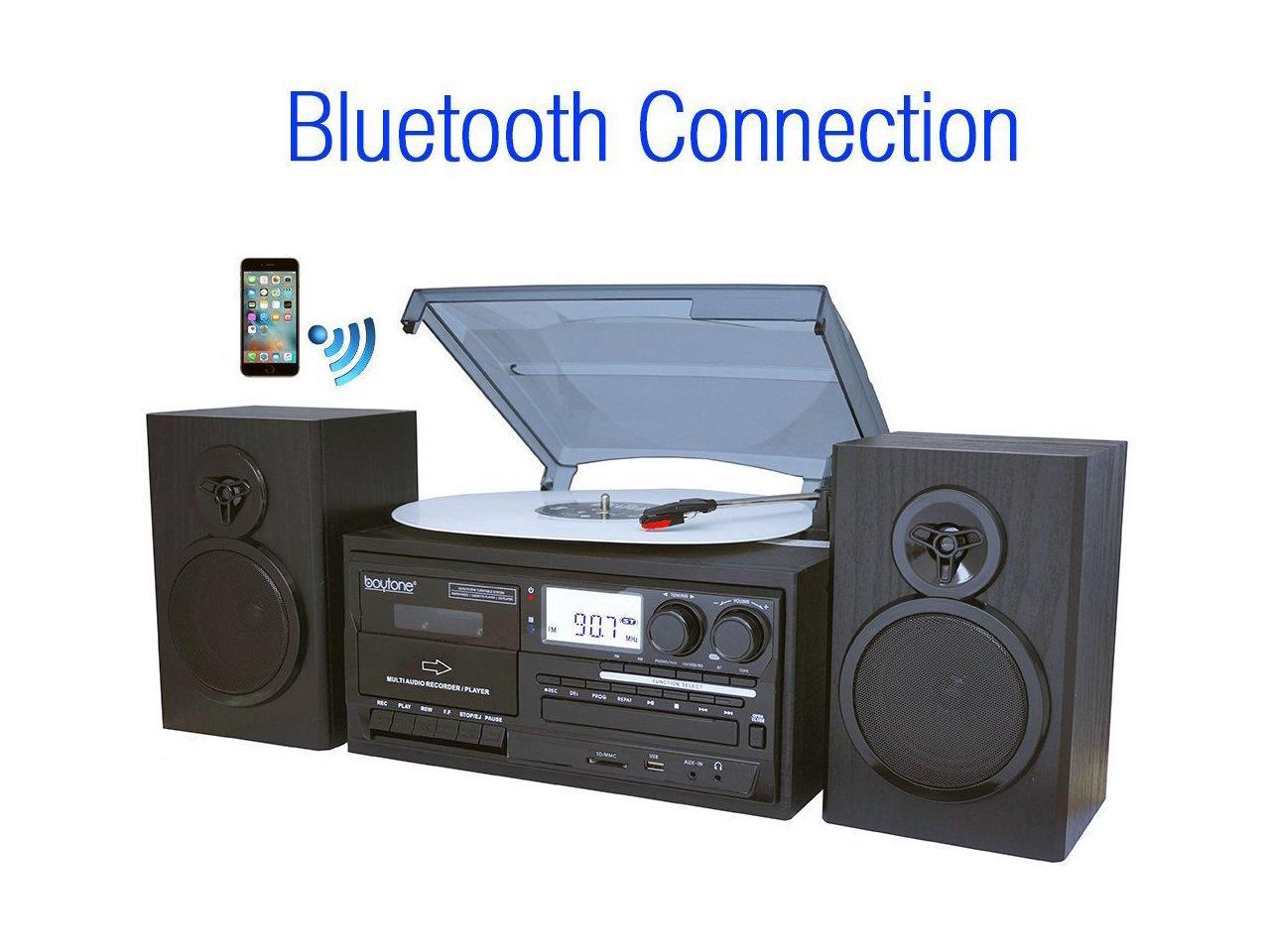 shelf stereo system with turntable